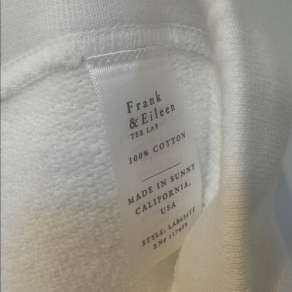 Frank & Eileen Venice Travel Set Eamon Joggers Kane Hoodie M White - Picture 10 of 10